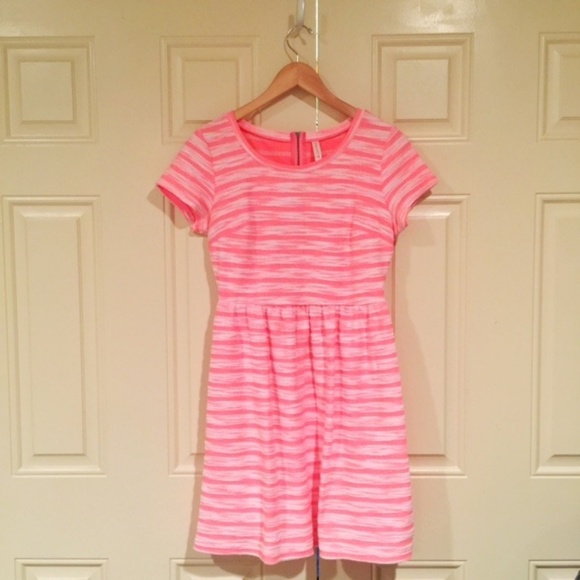 Bright Pink A-Line Dress - Picture 1 of 3